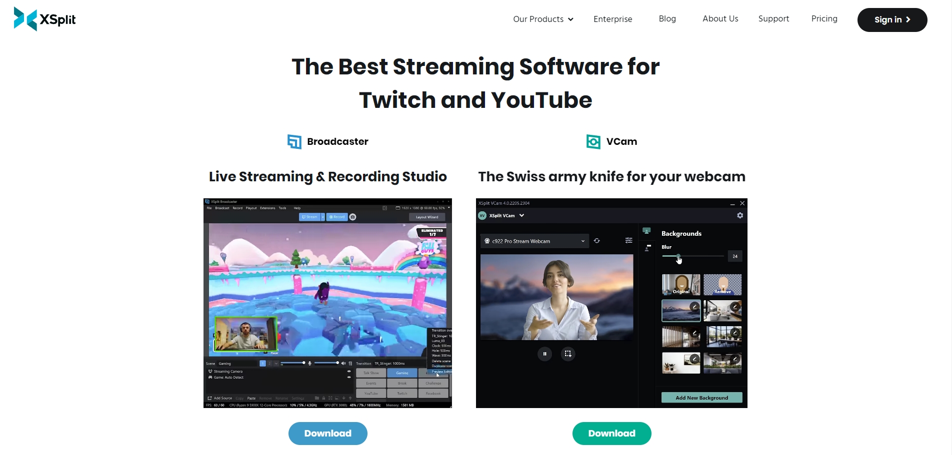 YouTube live streaming software